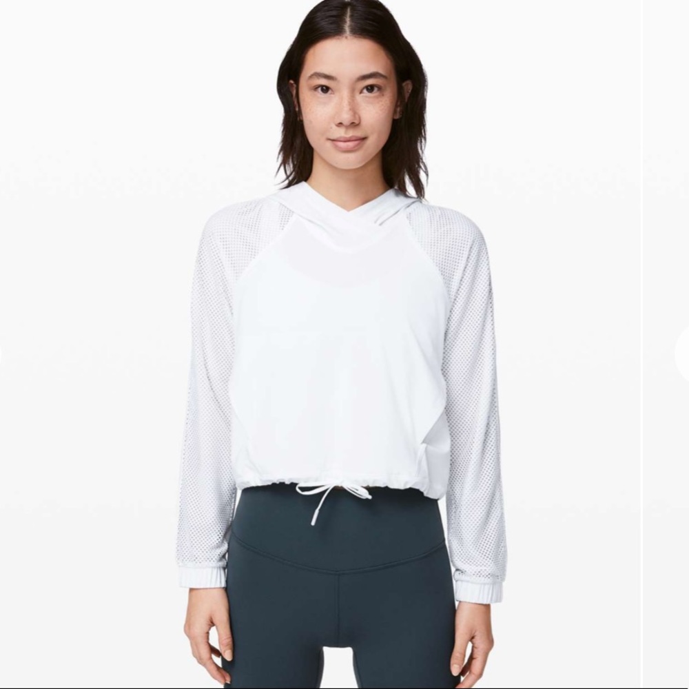 Lululemon Catch A Breeze White Pullover Size 4